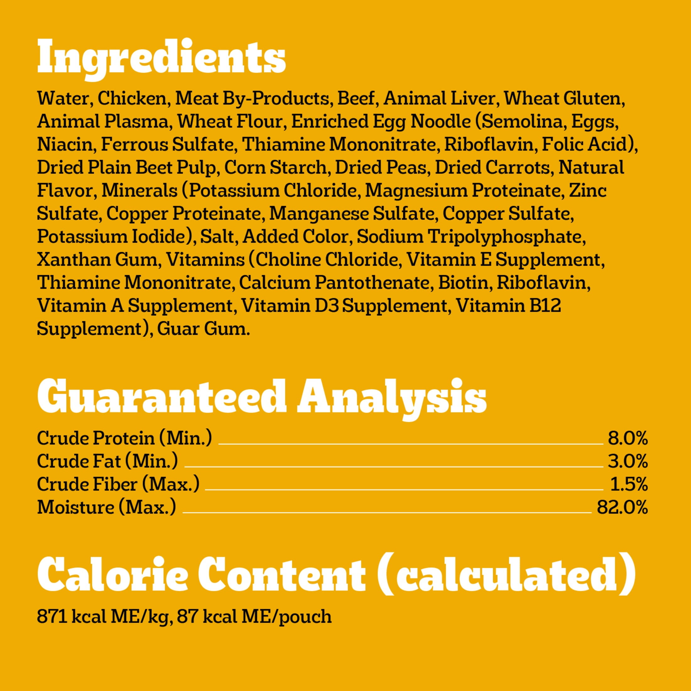 Pedigree Choice Cuts In Gravy Dog Food, Beef, Noodles & Vegetable Flavor, 3.5 Oz Pouch
