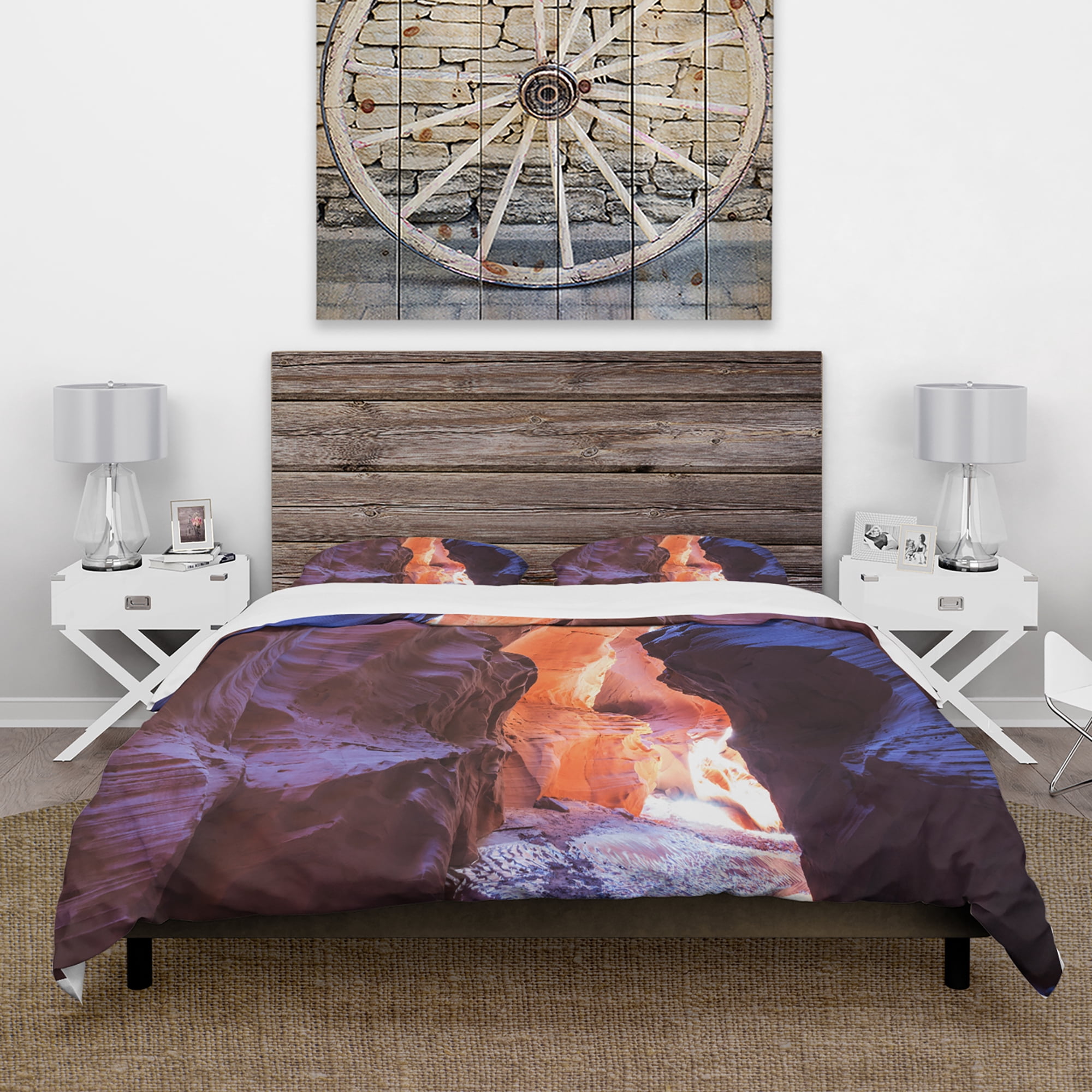 Designart 'Happy Canyon fantastic scene' Canyon Photography Duvet Cover Set