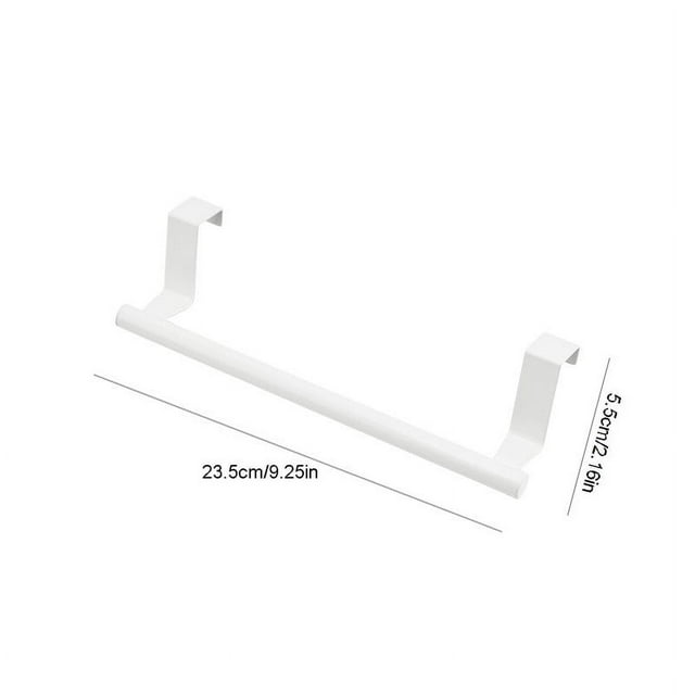 Towel Bar for Bathroom, Stainless Steel Perforation Hanging Rack with Magnetic Hook for Cabinet Door