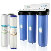 APEC Whole House 3-Stage Water Filtration System Iron, Sediment and Chlorine For Multi-Purpose