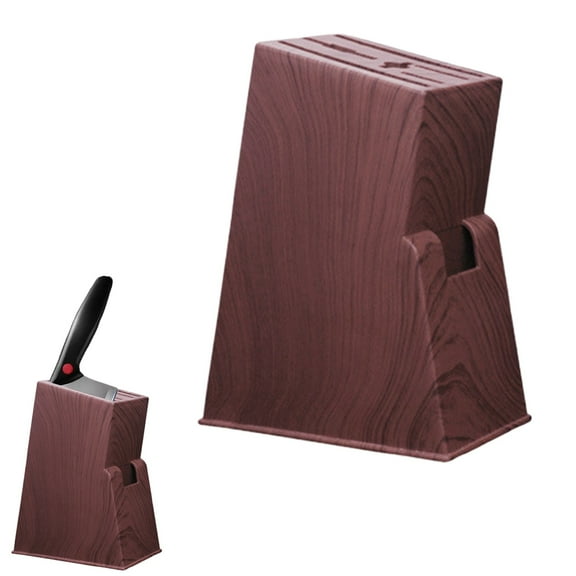 Blecry Wooden knife holder,Kitchen Wood Holder Kitchen Plastic Holder Block Stand Storage Shelf Rack Storage Box Organizer Kitchen tool Accessories