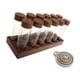 thumbnail image 3 of Tubos de vidrio para almacenar café, viales de vidrio con soporte de madera de nogal, cereales y frutos secos. Base de 12 agujeros, 3 of 9