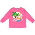 thumbnail image 3 of Inktastic I Love Florida with Ocean and Palm Trees Boys or Girls Long Sleeve Toddler T-Shirt, 3 of 5