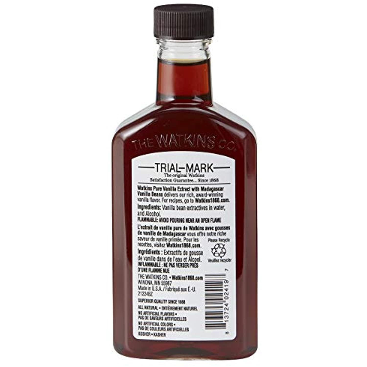 Watkins Pure Vanilla Extract, 4 Fl Oz (Pack Of 1)