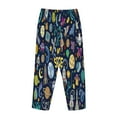 thumbnail image 5 of Junzan Colorful Space Women'S Pajama Pants Drawstring Comfy Sleep Bottoms With Pockets, 5 of 9