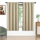 thumbnail image 1 of Cortinas Blackout Beige 52x72 Pulgadas, Juego de 2 Cortinas con Bolsillo para Barra, Aisladas Térmicamente, Decoración Sólida para el Hogar, Cortinas para Sala de Estar y Recámara, Privacidad Asegura, 1 of 7