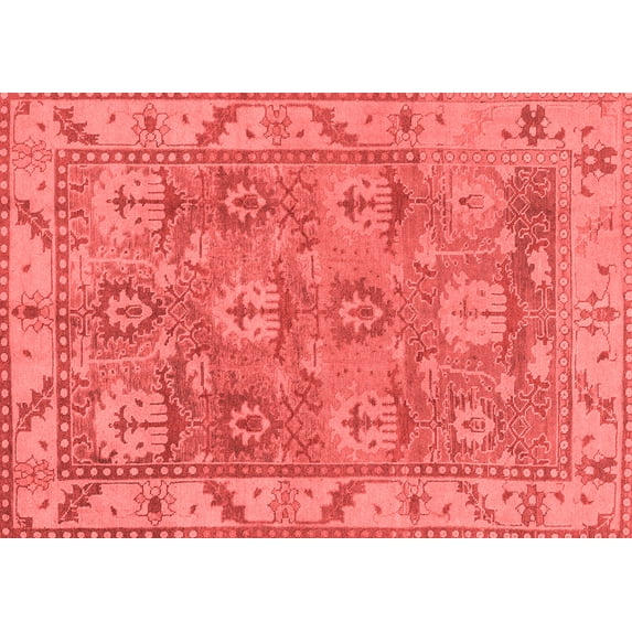 Ahgly Company Indoor Rectangle Oriental Red Traditional Area Rugs, 2' x 5'