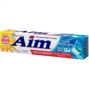 Aim Multi-Benefit Cavity Protection Gel Toothpaste, Ultra Mint 5.50 oz (Pack of 2)