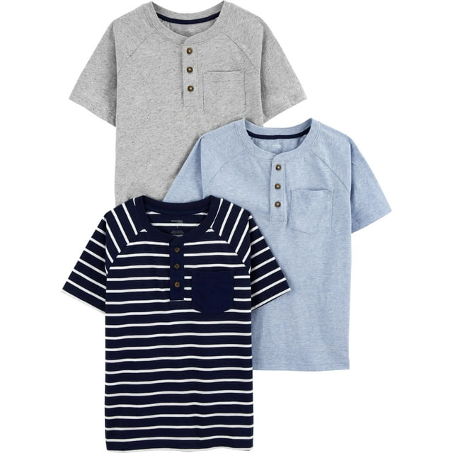 Camisetas Simple Joys de Carter's Baby Boys de 18 meses, paquete de 3