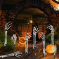 thumbnail image 5 of 10 Piezas de Decoraciones de de Esqueleto para Halloween. Manos de Esqueleto Realistas, Ideales para Decoraciones de Jardín, Césped y Cementerio., 5 of 5