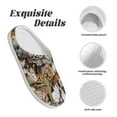 thumbnail image 5 of Lsque Cut Cats Pattern Womens Comfort Cotton on Scuff With Memory Foam and Anti-skid Sole Slipper-46/47, 5 of 7