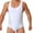 c01White, variant on Men's Athletic Supporters Ultra Lightweight Jumpsuit One Piece Bodysuit Basic Quick Dry Underwear White L