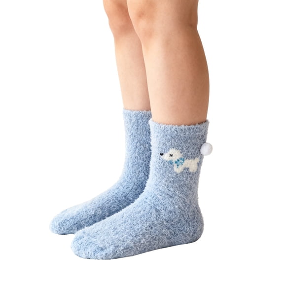 Womens Fuzzy Socks Slipper Fluffy Comfy Cozy Winter Soft Warm Fleece Cabin Plush Sleep Socks