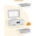thumbnail image 4 of Lumiparty Electric Chafing Dish, 9QT Full Size Touch Screen Chafing Dishes for Buffet Roll Top Set Food Servers and Warmer with Glass Lid for Catering, Parties, Weddings, Silver, 4 of 8
