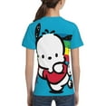 thumbnail image 5 of Sanrio Pochacco Kids T-Shirt 3d Printed Graphic T-Shirts Boys And Girls Short Sleeve Shirts For Youth Kids X-Small, 5 of 6