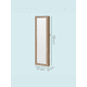 thumbnail image 3 of SONGMICS Espejo Joyero LED, 120 cm de Alto con Cerradura, Armario Joyero de Pared o Montado en la Puerta, 10 x 37 x 120 cm, Roble Tostado, 3 of 5