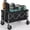black cart, variant on REDCAMP Collapsible Wagon with All Terrain Wheels, 220lbs Weight Capacity Portable Wagon Foldable Utility Cart Dog Wagon for Sports Shopping Pet