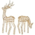 thumbnail image 6 of Northlight LED Lighted Twinkle Mesh Reindeer Outdoor Christmas Decoration - 37" - Set of 2, 6 of 9
