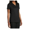 thumbnail image 4 of Womens Diamond Jacquard Polyester Polo Black X-Small, 4 of 6