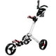 Biltek Biltek Premium 3-Roues Golf Chariot Chariot Parapluie Blanc Porte-Cartes de Pointage – image 1 sur 9