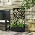 thumbnail image 2 of Outsunny Outdoor Privacy Screen with Raised Graden Bed, Metal Frame, 2 of 9