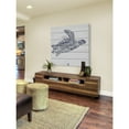 thumbnail image 4 of Marmont Hill "Blue Turtle" Painting Print on White Wood, 4 of 5