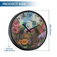 thumbnail image 3 of Voice Activated Clock with Glow Light 12 Inch Large Silent Wall Clock Battery Operated for Home Decor Hummingbirds and Flowers, 3 of 8
