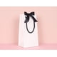 thumbnail image 4 of Bolsa de regalo PAPERIST Elegance blanca con asa negra y cinta x12, 4 of 9