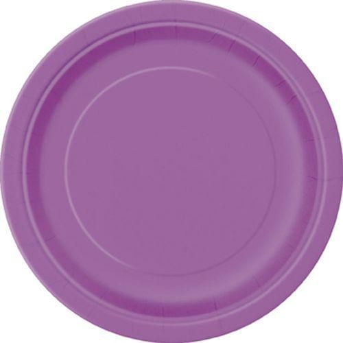 Unique Industries' Purple 9" Round Paper Plates, 20 ct