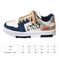 thumbnail image 3 of Zapatillas de deporte Zapatos casuales para hombre Cómodo cuero de PU Plano para otoño (40) Azul Wdftyju Tenis De Mujer Tenis De Hombre, 3 of 8