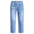 thumbnail image 6 of QSAWXQZ Womens Mid Waist Cropped Jeans Straight Leg Denim Pants Pockets Casual Trousers 3XL, 6 of 8