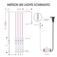 thumbnail image 5 of LUXMO Outdoor Meteor Shower Lights, Waterproof 10cm 10 Tube 120 LED Falling Snow Lights Christmas String Light for Garden Outdoor Patio Holiday Party Halloween Decoration, 5 of 10