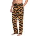 thumbnail image 4 of JSTEL Yellow Tiger Print Men's Sleepwear Mens Pajama Pants Bottoms with Pockets, S, 4 of 6