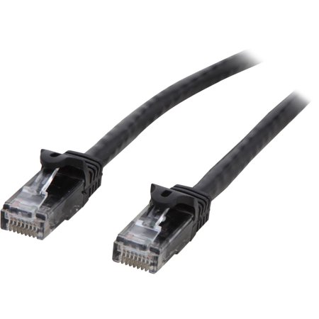 UPC: 0065030838450 | StarTech.com N6PATCH25BK 25 ft. Cat 6 Black Snagless Cat6 UTP Patch Cable – ETL Verified