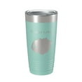 thumbnail image 1 of Crater Lake Map Tumbler Travel Mug Insulated Laser Engraved Coffee Cup Oregon 20 oz Teal, 1 of 1