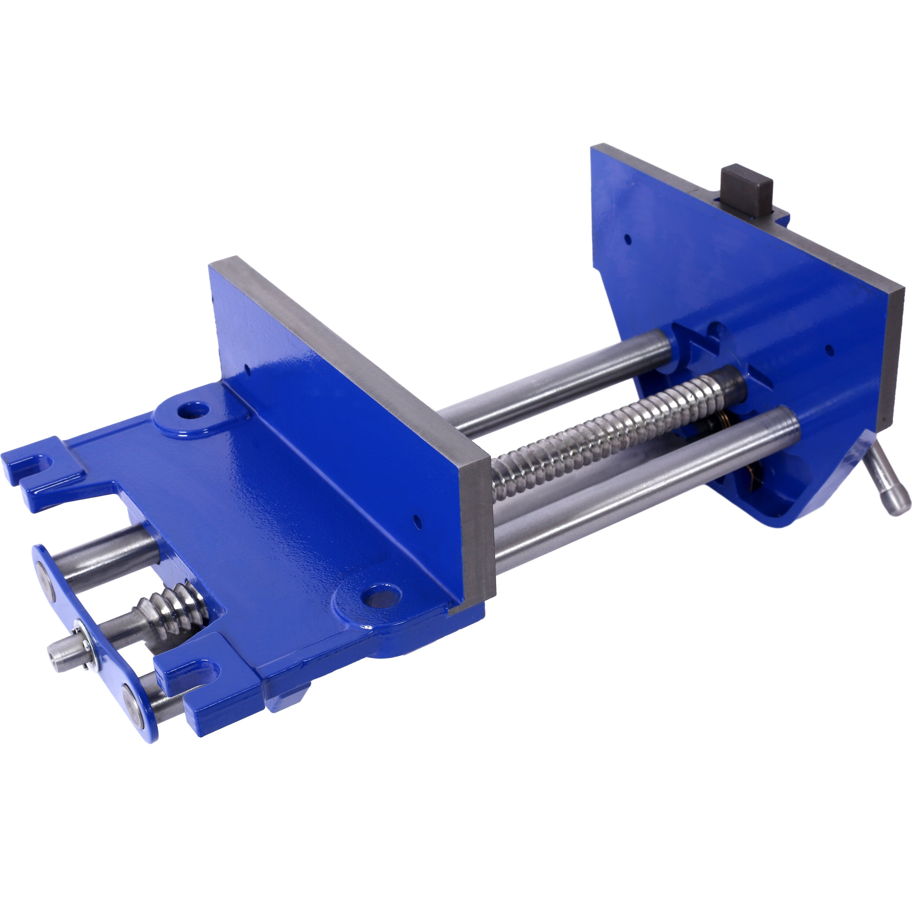 , Rapid Action Woodworking Vise Quick Release Lever for Quick Adjustments 9 Inch Jaw Width Made with Heavy-Duty Cast Iron ,Blue, Blue ,Steel ,