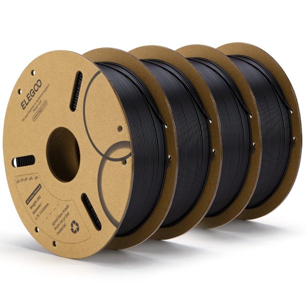 Filamento para impresora 3D ELEGOO PLA 1.75 mm negro 4 kg
