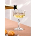 thumbnail image 2 of 2 PCS Crystal Martini Glass, RCR Vertical Striped Classic Cocktail Glass, Palace Style, Julep Stemmed Glass, 2 of 5