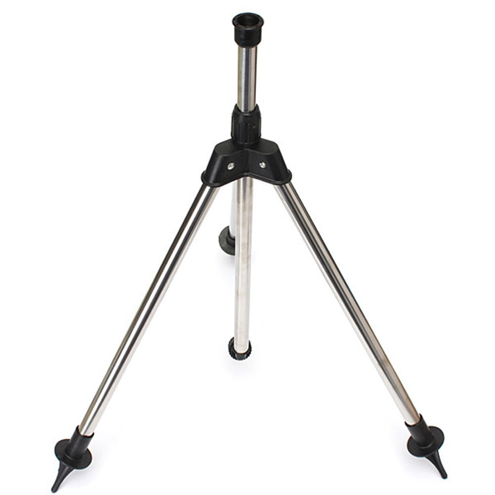 RANME 90Cm Rotating Metal Tripod Sprinkler Adjustable Height Stand Large Coverage Area