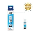 thumbnail image 3 of EPSON 522 EcoTank Ink Ultra-high Capacity Bottle Cyan  (T522220-S) Works with EcoTank ET-2720, ET-2800, ET-2803, ET-2840, ET-4700, ET-4800, ET-4810, 3 of 9