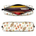 thumbnail image 2 of Pofeuu Happy Easter Print Leather Pencil Case, Leather Pencil Pouch Large Capacity, Big Pencil Pouch with Zipper Vintage Pen Bag Fountain Pen Holder, 2 of 7