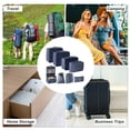 thumbnail image 4 of Unique Bargains 8 Pcs Portable Packing Cube Set for Luggage Navy Blue, 4 of 6