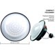 thumbnail image 3 of Paquete de 2 luces LED portátiles para tienda de campaña, súper brillantes con 3 modos de iluminación, tiempo de funcionamiento de 100 H, impermeables, linternas LED para exteriores alimentadas por ba, 3 of 5