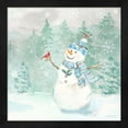thumbnail image 3 of Great Art Now Let it Snow Blue Snowman by Cynthia Coulter, 2 Piece Framed Art Set Each 13"W x 13"H, 3 of 3