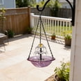thumbnail image 5 of FYHALE Solar Hanging Bird Bath Fountain - 18" Solar Bird Bath with Metal Chain, Solar Powered Bubbler for Outdoor Garden, Patio, Yard, Lawn, 5 of 6