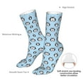 thumbnail image 4 of Fuzoiu Husky Head Print Crew Socks,Casual Athletic Gym LightWeight Thin Socks,Casual Crew Socks for Men Woman,Calf Length Crew Socks, 4 of 7