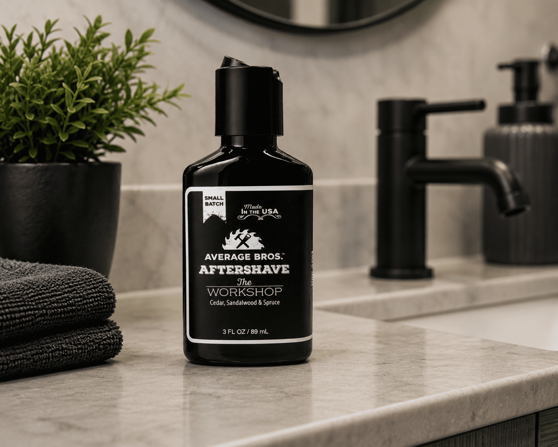 The Workshop Cedar Sandalwood & Spruce Aftershave Scented for Men