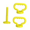 thumbnail image 4 of 2 asas ajustables para pesas rusas, agarres para pesas rusas, equipo de fitness fácil de transportar Amarillo, 4 of 9