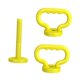 thumbnail image 4 of 2 asas ajustables para pesas rusas para entrenamiento de fitness y levantamiento de pesas al aire libre Amarillo, 4 of 9
