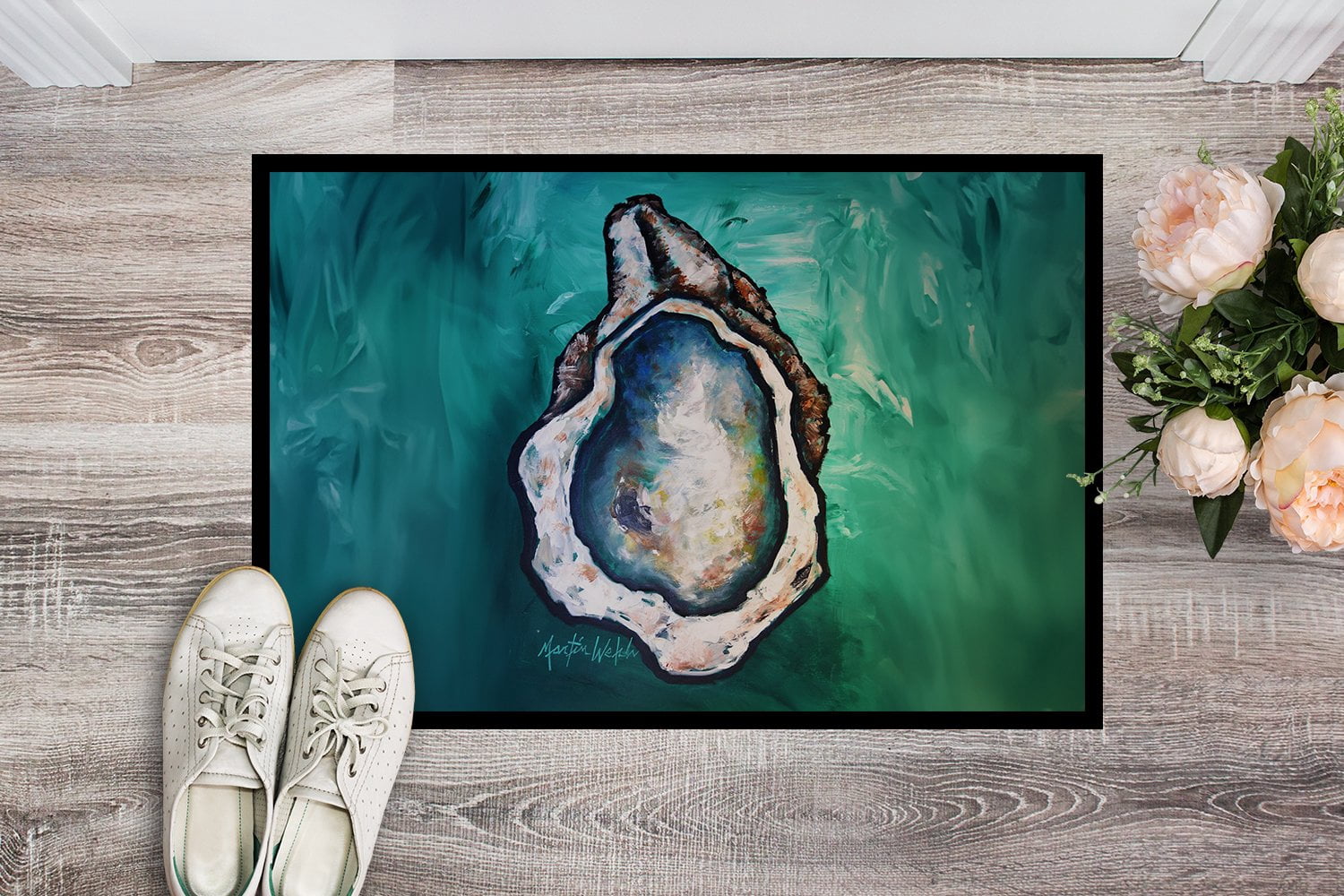Carolines Treasures MW2106MAT 18 x 27 in. One Shell Oyster Doormat